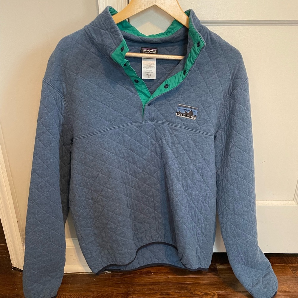 Vintage Patagonia Men’s 40th Anniversary Diamond Quilted Pullover Snap-T Medium